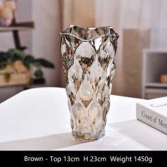 10Pcs Round Bohemian Art Crystal Glass Vase 