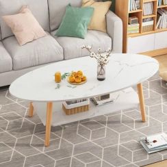 2Pcs Household Double Small Coffee Table